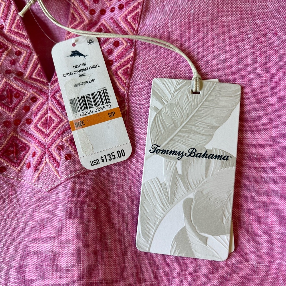 🌷 Tommy Bahama Sunset Linen Tunic - Picture 8 of 10